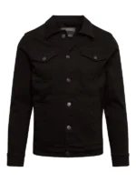 Unisex Black Denim Jacket