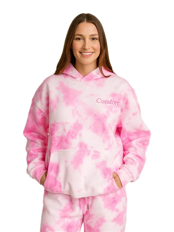 Unisex Minimalist Hoodie - Pink