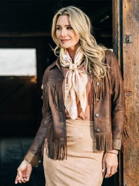Womens Fringe Leather Jacket