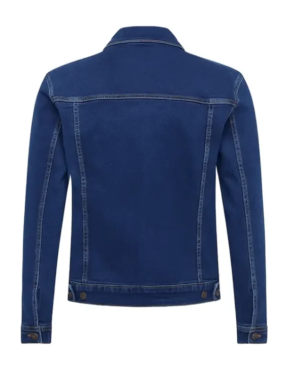 blue denim jacket​
