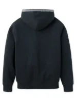 Rear view of the black UGG Tasman hoodie.