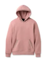 Front of the light pink UGG Tasman hoodie.