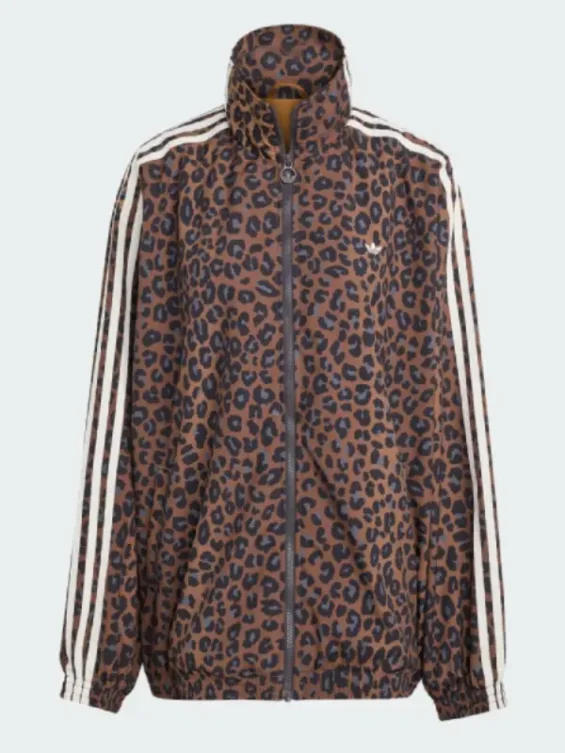 Adidas-Leopard-Firebird-Oversized-Brown-Track-Jacket