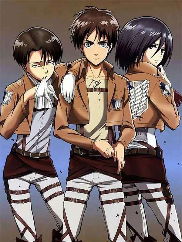 Attack on Titan Scouting Legion Beige Leather Jacket Attack on Titan Scouting Legion Beige Leather Jacket