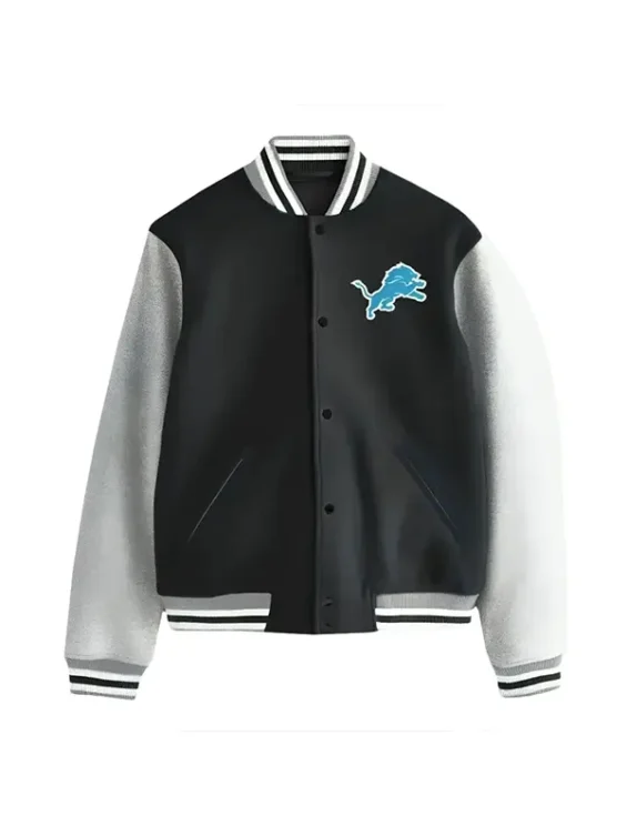 Beverly-Hills-Black-and-White-Varsity-Detroit-Lions-Jacket