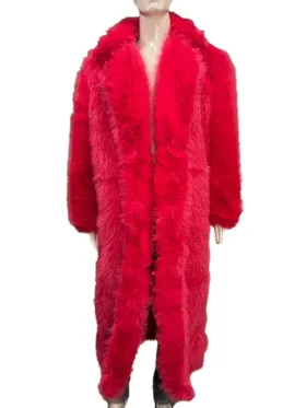 Boston Show Usher Red Fur Coat