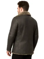 Furlong Black Leather Coat