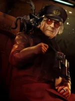 George Miller Death Stranding 2 Tarman Black Leather Coat