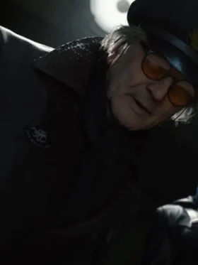 George Miller Death Stranding 2 Tarman Black Leather Coat