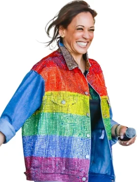 Kamala Harris Rainbow Sequins Jacket