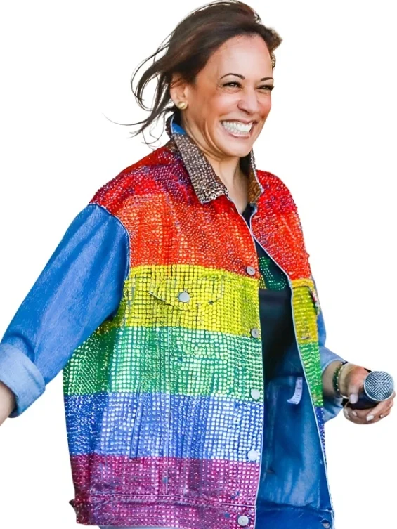 Kamala Harris Rainbow Sequins Jacket