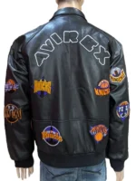 Kith & AVIREX For The New York Knicks Icon Leather Jacket