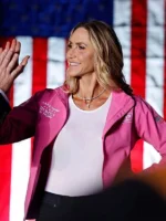 Lara Trump Pink Zipper Jacket