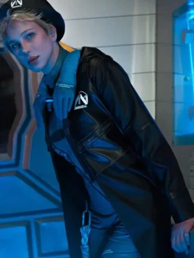 Léa Seydoux Death Stranding 2 Leather Hooded Coat