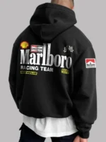 Marlboro Retro Hoodie |Marlboro-Cigarettes-Retro-Black-Pullover-Hoodie