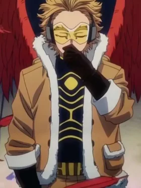 My Hero Academia Hawks Fur Jacket | My-Hero-Academia-Vestiges-Hawks-Faux-Fur-Leather-Jacket