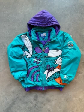 NBA All Star Game Vintage 90s Charlotte Hornets Jacket