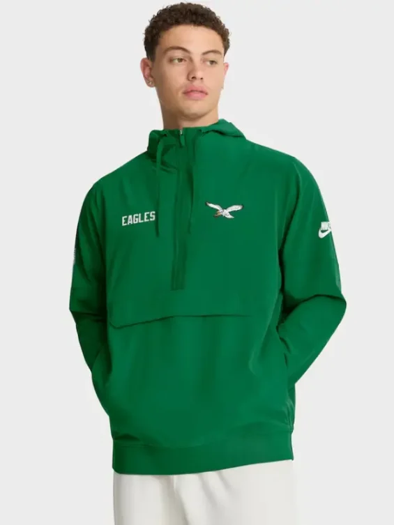 Nike-Kelly-Green-Eagles-Sideline-Anorak-Jacket
