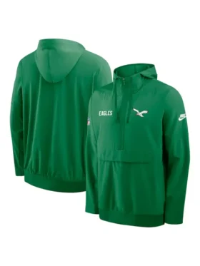 Philadelphia-Eagles-Nike-Sideline-Anorak-Hoodie-Jacket-Kelly-Green