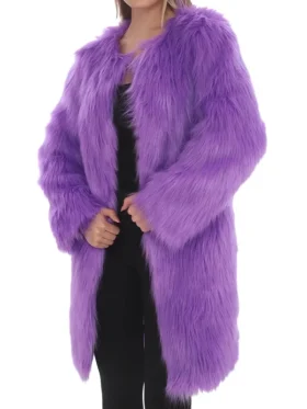 Taylor Swift Eras Tour Purple Fur Coat