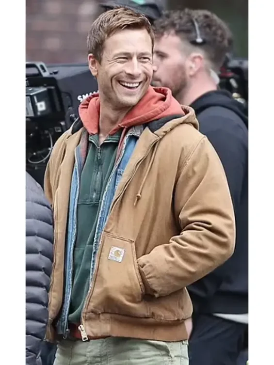 The-Running-Man-Ben-Richards-Brown-Hooded-Jacket