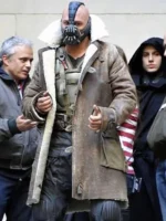 Tom Hardy The Dark Knight Rises Brown Leather Trench Coat