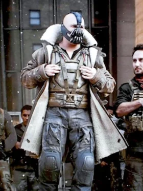 Tom Hardy The Dark Knight Rises Leather Brown Trench Coat