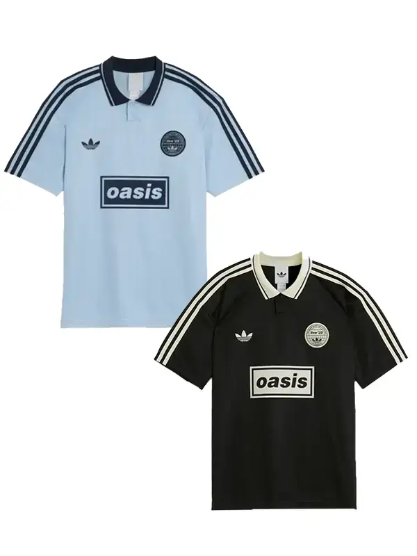 ウェア adidas x Oasis Tour Jacquard Jersey Adidas x Oasis Tour Jacquard Jersey 'Light Blue' - Size