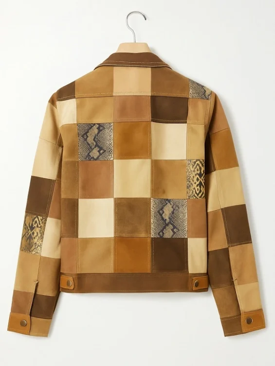 Vintage Trimmed Patchwork Jacket
