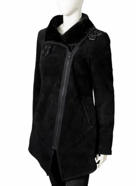 black-shearling-coat-in-suede-leather-for-women