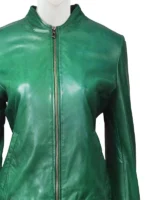 bright-green-classic-leather-jacket-for-women