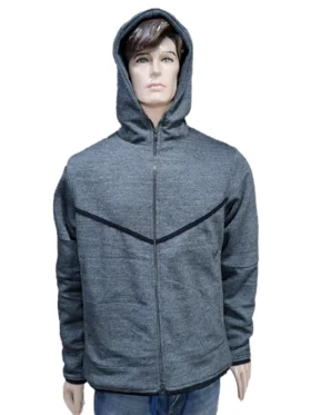 Front view of the LFC Nike Mens 23/24 Tech Fleece Hoody with the team crest.