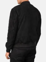 mens-black-suede-leather-bomber-jacket