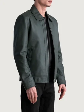 mens-green-leather-jacket