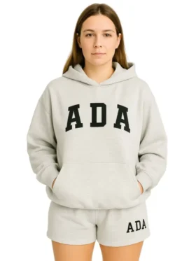 ADA Oversized Light Grey Hoodie