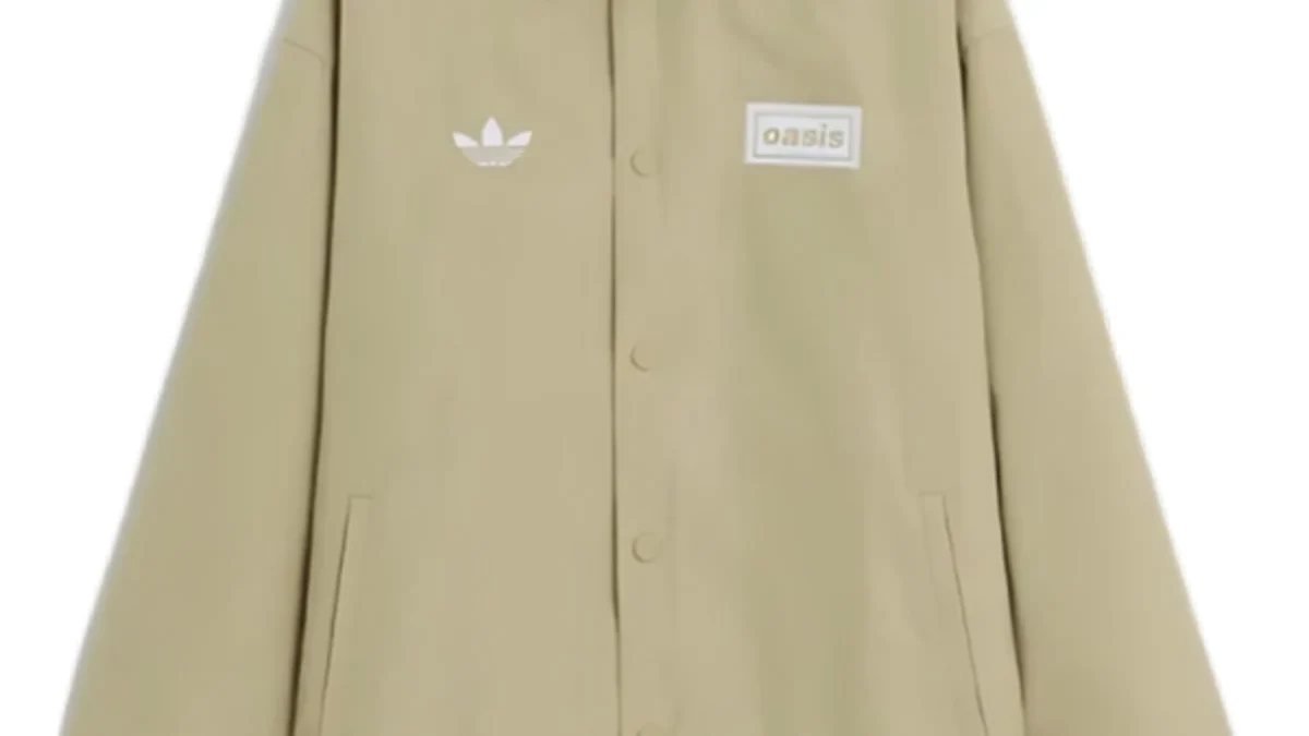oasis × adidas Tour Coach Jacket adidas x Oasis Tour Coach Jacket Black Men's - SS25 - US