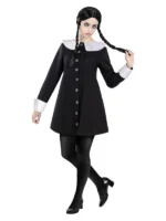 Adult Wednesday Addams Plus Size Costume