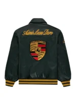 Aime Leon Dore × Porsche 993 Leather Jacket - Green
