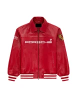 Aime Leon Dore × Porsche 993 Red Leather Jacket