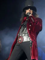 Alice Cooper Red Velvet Coat