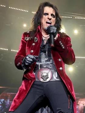 Alice Cooper Red Velvet Coat