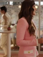 Ashley Park Emily in Paris S04 Pink Dress Coat