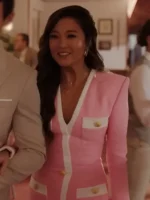 Ashley Park Emily in Paris S04 Pink Dress Coat