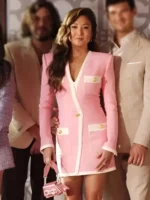 Ashley Park Emily in Paris S04 Pink Dress Coat