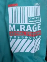 Close-up of the technical sleeve pocket and branded patches on the Boomslank x M.RAGE Arsenal jacket.