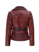 Brown Shearling Leather Jacket