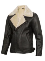 Brown Shearling jacket mens