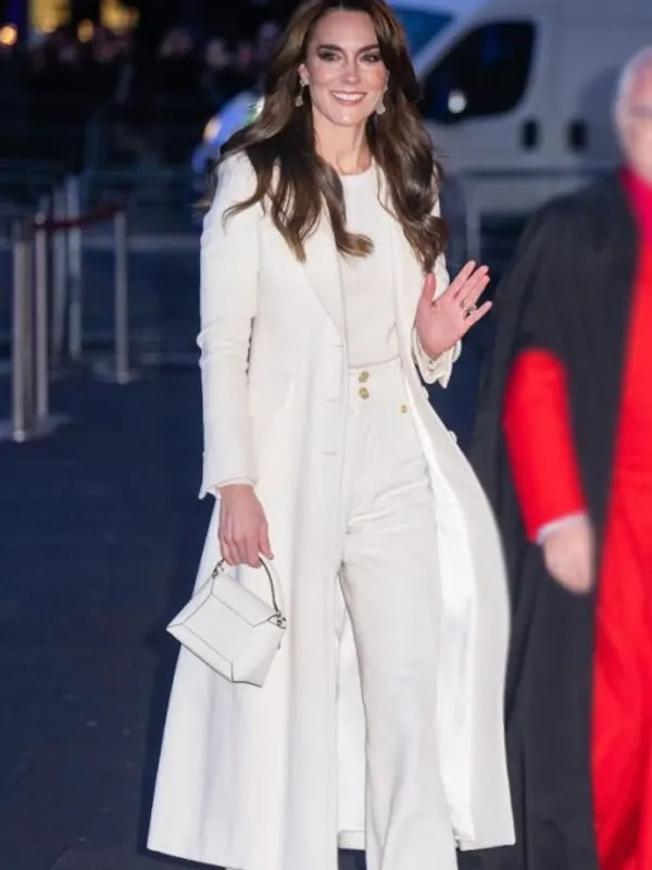 Christmas Carol Service Kate Middleton White Coat Christmas Carol Service Kate Middleton White Coat