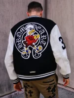 Chrome Hearts Timmy Varsity Jacket - Black And White