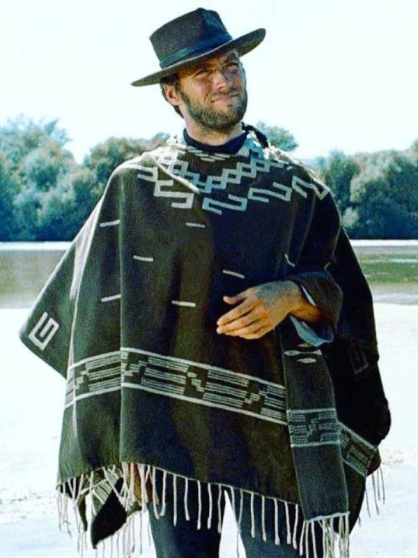 Clint-Eastwood-Man-With-No-Name-A-Fistful-of-Dollars-Cowboy-Poncho Cowboy Poncho